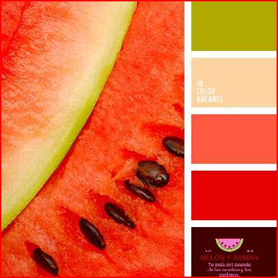 ¿Existe el color sandía?